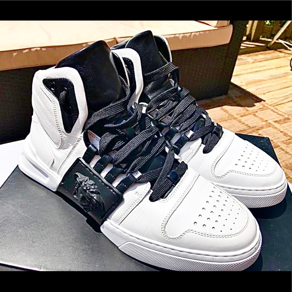 Versace Medusa Head High Top Sneakers